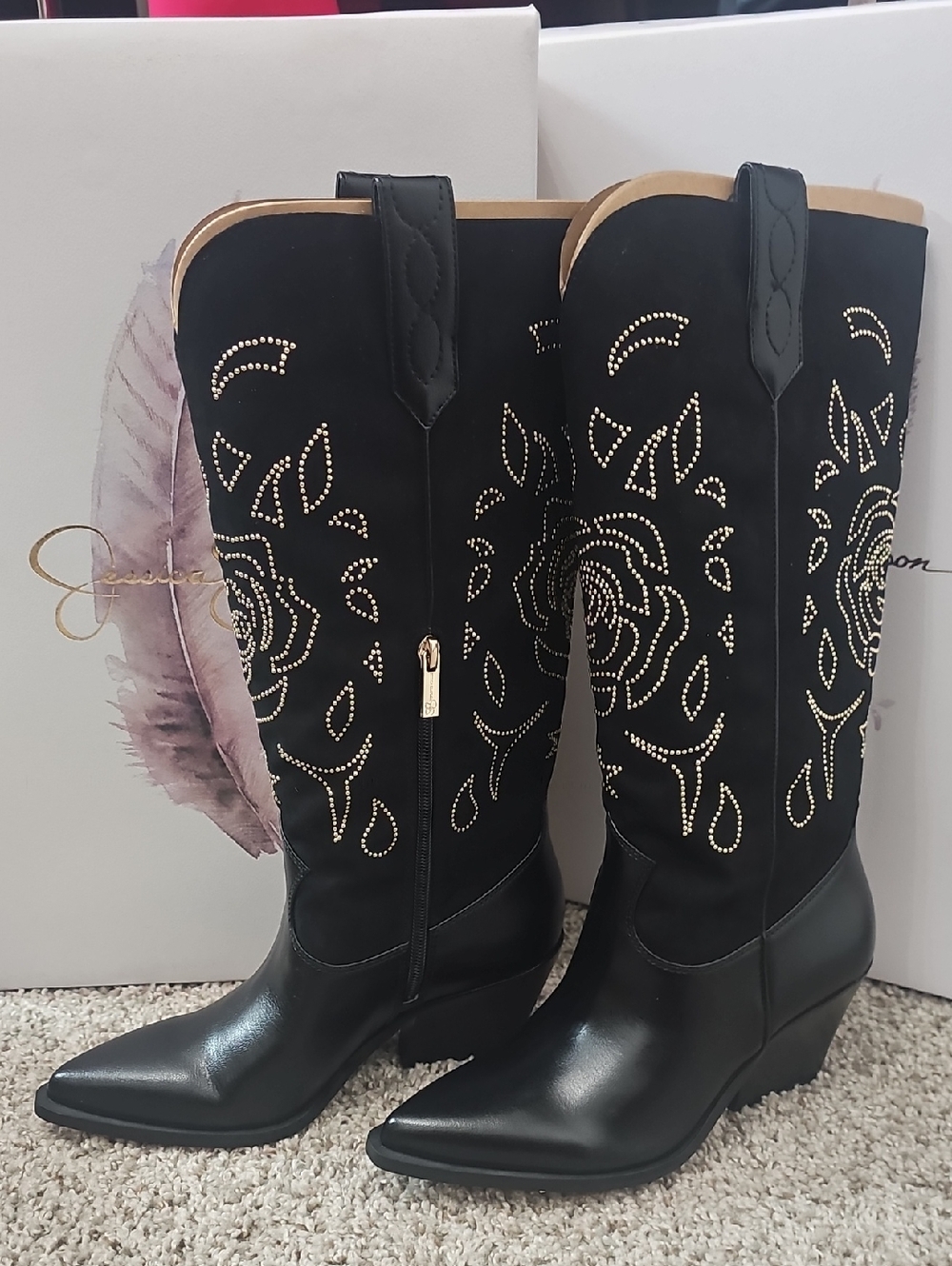 Jessica Simpson Zodra Western Boot NWT Size 7M $159 - Picture 13 of 15